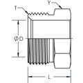 World Wide Fittings Inverted Flare Nut Stainless Steel 105X04SS